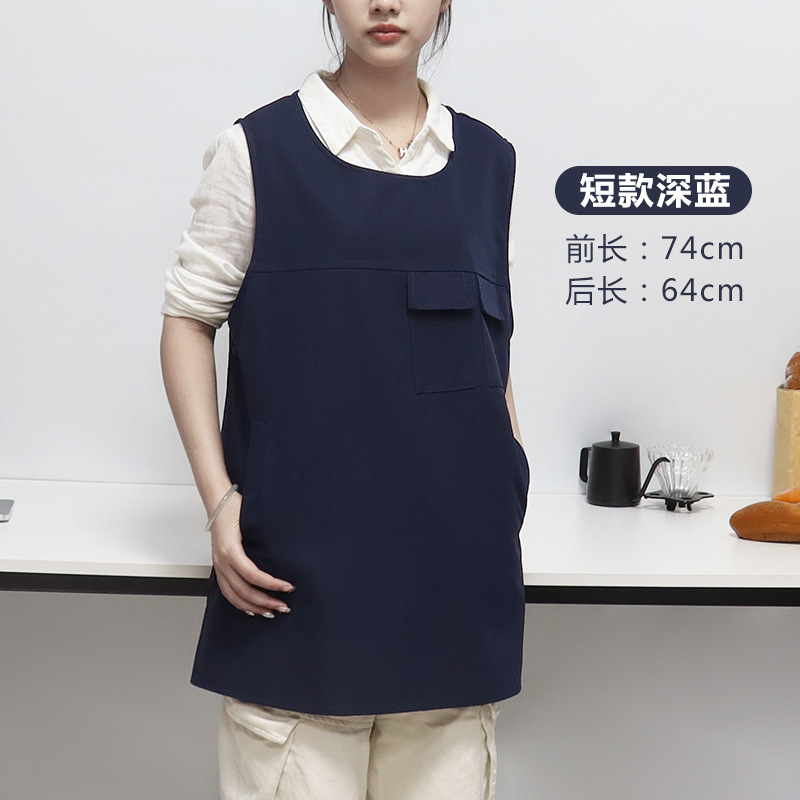 Transfronterizo Amazon delantal impermeable caballo clip tipo alta sensación de abrigo sin mangas ropa de trabajo chaleco delantal de cocina