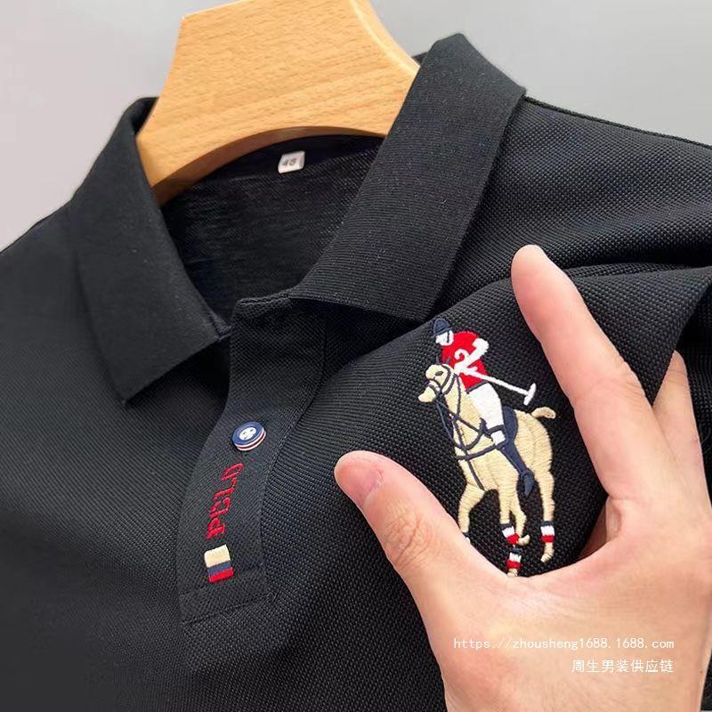 拾い漏れ ~ コーナーは、外国貿易の男性服の襟を撤回したpoloシャツビジネスは、半袖tシャツの白い小包を追加した