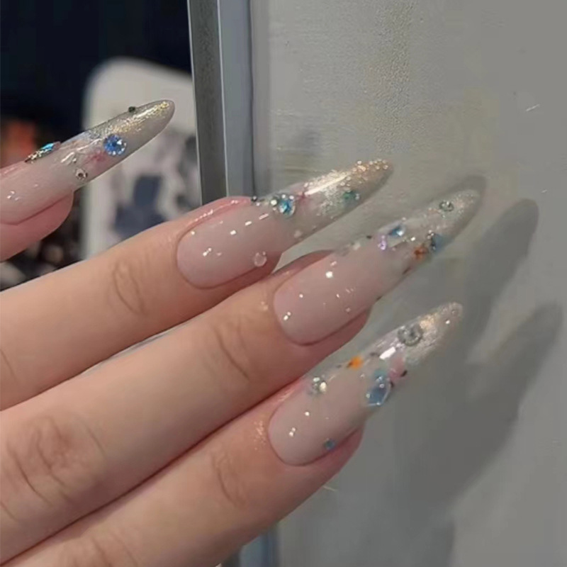 Cat's Eye Wear Nail Pieces Broken Diamond Flash Detachable Nail Pieces Dot Sink Nail Pieces Advanced Sense Nail Patch