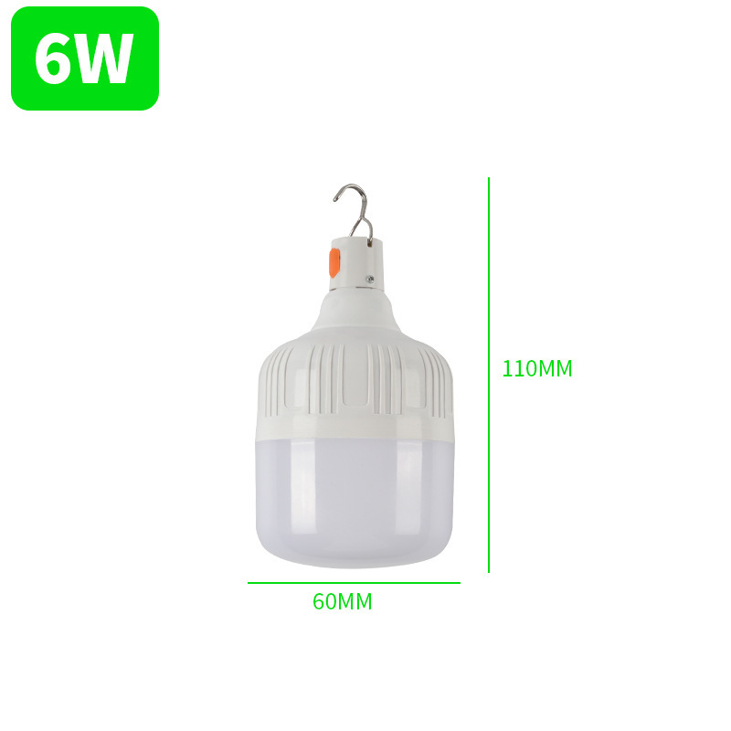 LED recargable Luz de bulbo puesto de mercado de noche de iluminación del hogar apagón luz de emergencia acampar al aire libre bombilla de iluminación