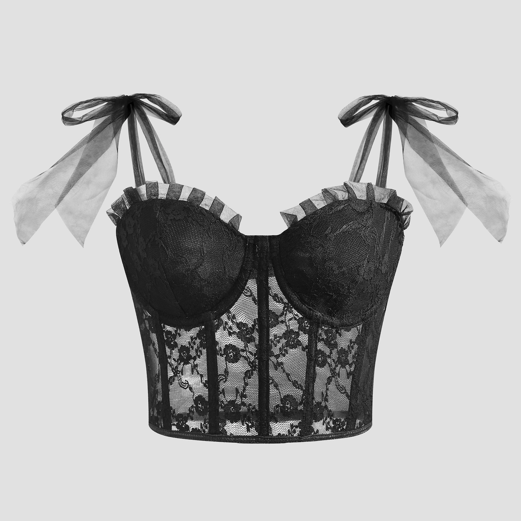 Amazon, Европа и США, тренд, красная горячая девушка, кружевная рыбья кость, кружевная сетка, шнуровка, небольшая подтяжка 11011