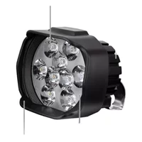 Мотоцикл Супер яркая высокая мощность 9LED 6 Вт Белая фара рабочий свет Противотуманные фары рабочий прожектор 1500 лм
