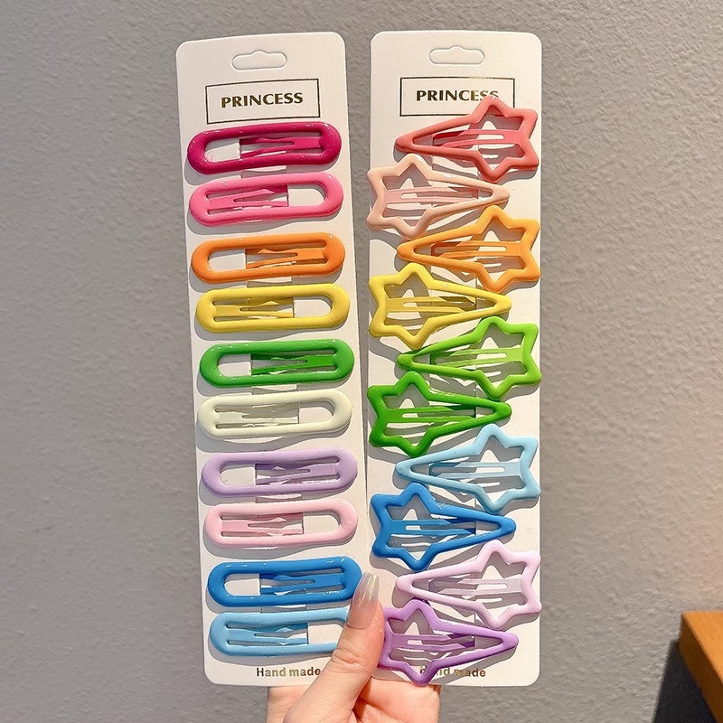 Clip de color BBQ mar de lado estrellas clip de cabello de cabeza de mujer clip de cabello tocado clip de cabello