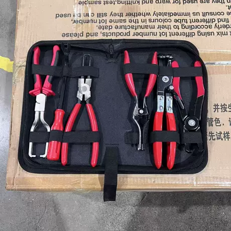 Pipe clamp 6pc set (black zipper bag)