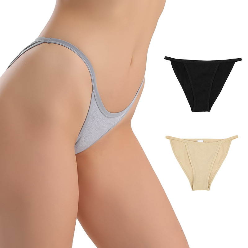 Dias Pure Cotton Women's Thong Bikini, Combed Cotton Bikini, Non-Curling, Hip-Hugging and Butt-Lifting