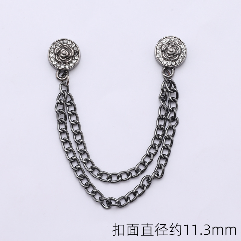 チェーンの磁気はズボンの足を引きずることを防ぎます。金属の磁気は袖口を固定します。