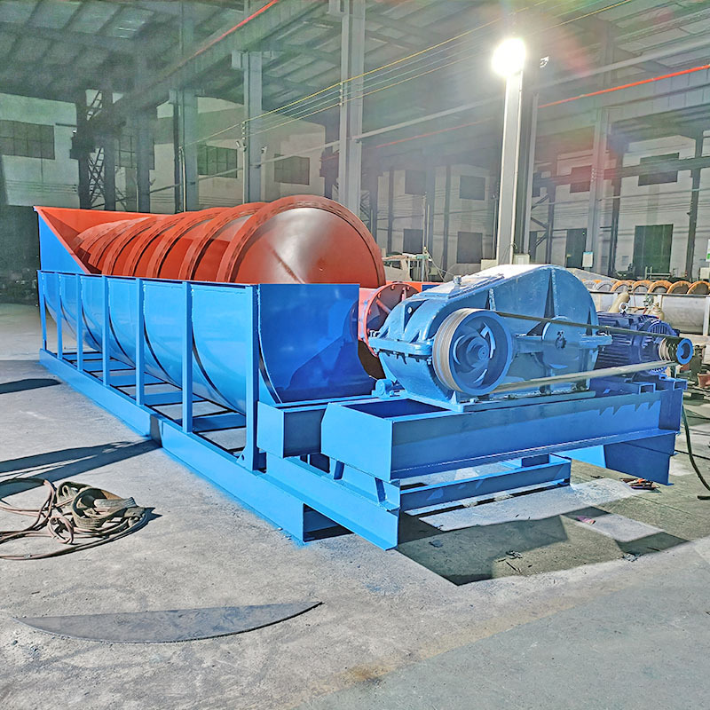 大型尾矿泥砂清洗设备槽式螺旋洗沙机山沙石粉绞龙式水洗配套设备