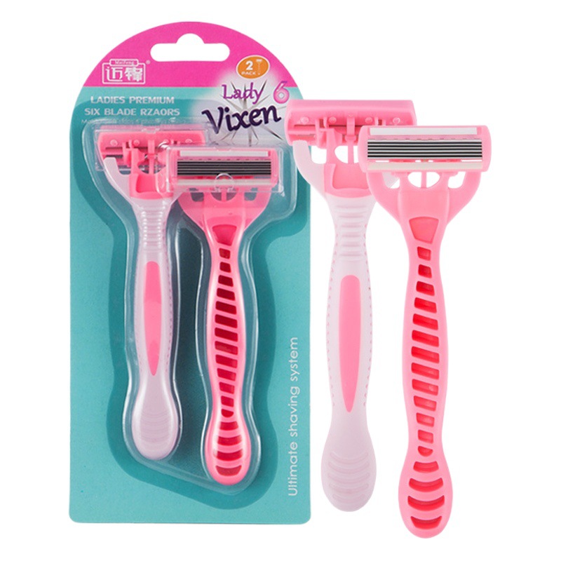 Manual Shaver Underarm Private Parts Armpit Hair Pubic Hair Leg Hair Whole Body Women's Special Hair Removal Knife Shaver 6 Layers