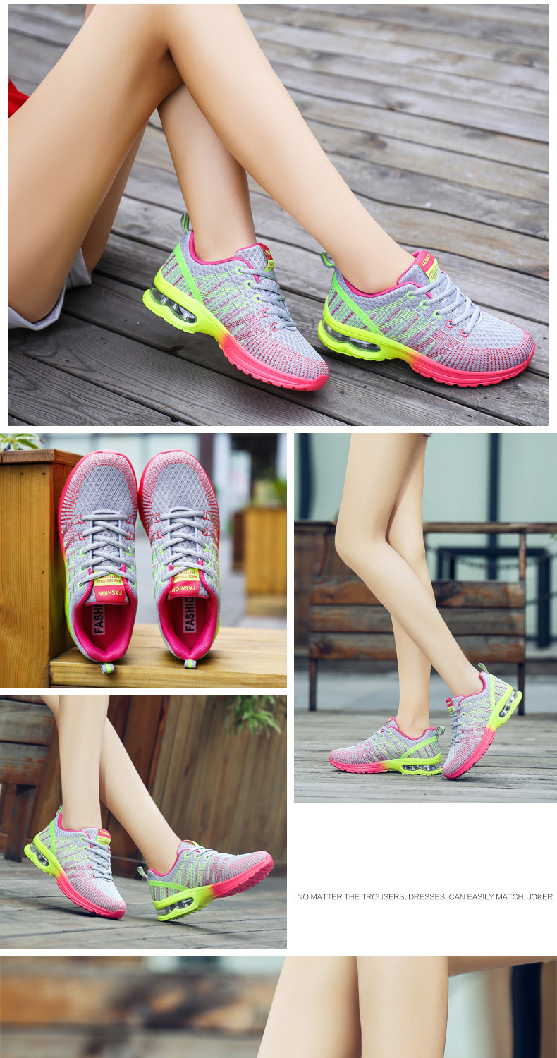 New Classic Running Gray-pink Women's Casual Sports Shoes,_vogvips.com