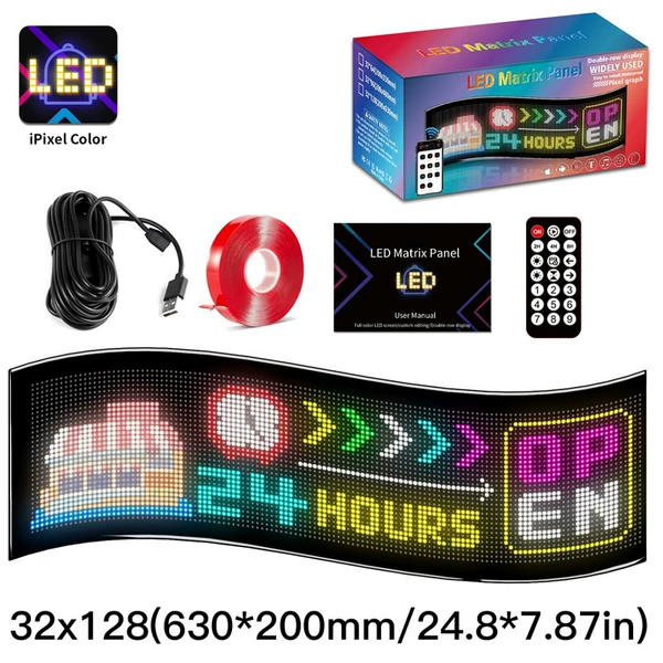 Size: 63x20cm (4.5m USB cable + colorful effect + APP control + remote control + Bluetooth)