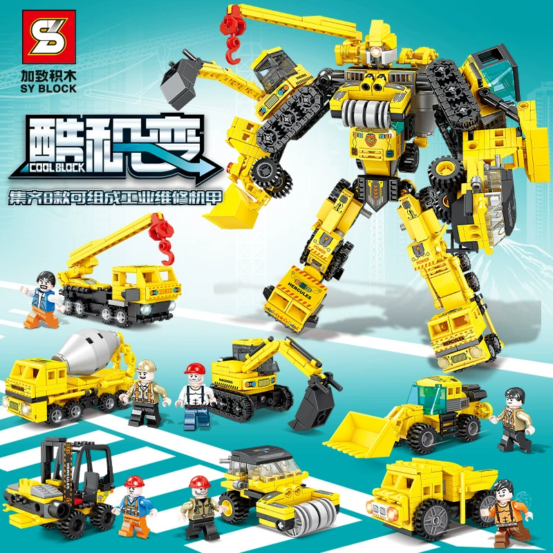 Конструктор Lego трансформер робот-игрушка для мальчиков, подарок на день рождения; модульная сборка; варианты 5552 1584 1588