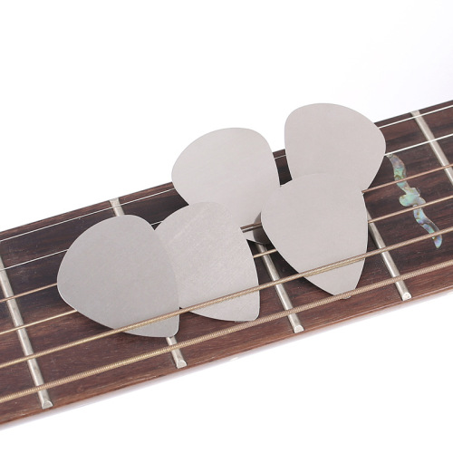 Wholesale 0.3mm thumb finger guitar pick metal electric bass mirror stainless steel guitar pick