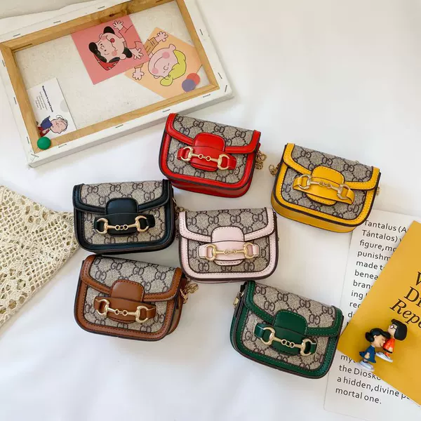 New Children's Bag 2024 Fashion Girls' Chain Bag Shoulder Crossbody Bag Stylish Girl Princess Small Change Bag