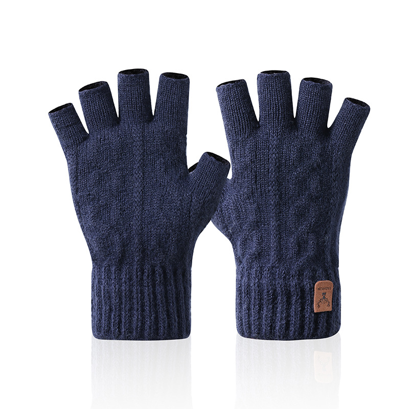 knitted keep warm travel gloves for adults