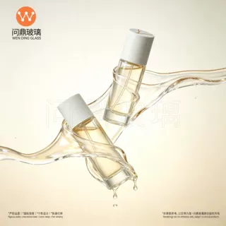 定制高端乳液瓶100-120ml直圆精华液分装瓶护肤品分装瓶玻璃瓶