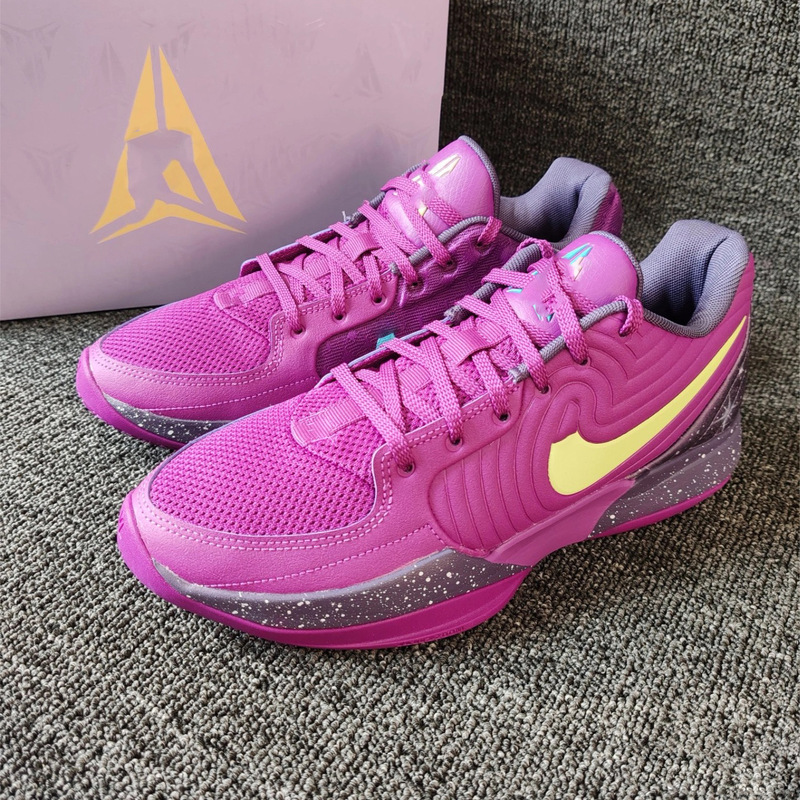 Pure Original Ja 2 Morant Second-Generation Practical Basketball Shoes with Shock Absorption and Grip, Casual Unisex Pink Training Sneakers Pure Original Ja 2 Morant Second-Generation Practical Basketball Shoes with Shock Absorption and Grip, Casual Unisex Pink Training Sneakers