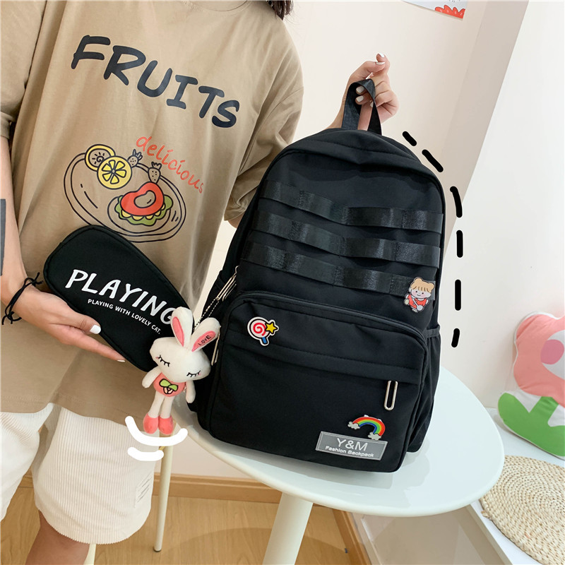 new pattern schoolbag Student bag Korean Edition Middle and high school knapsack College wind girl student Backpack solar system leisure time Backpack
