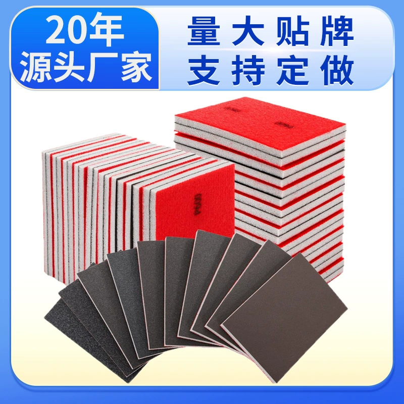 Квадратная губчатая наждачная бумага 100*70/100*75, флокированная губчатая наждачная бумага, 2-дюймовая 3inch 5inch круглая губчатая наждачная бумага с бархатной подложкой