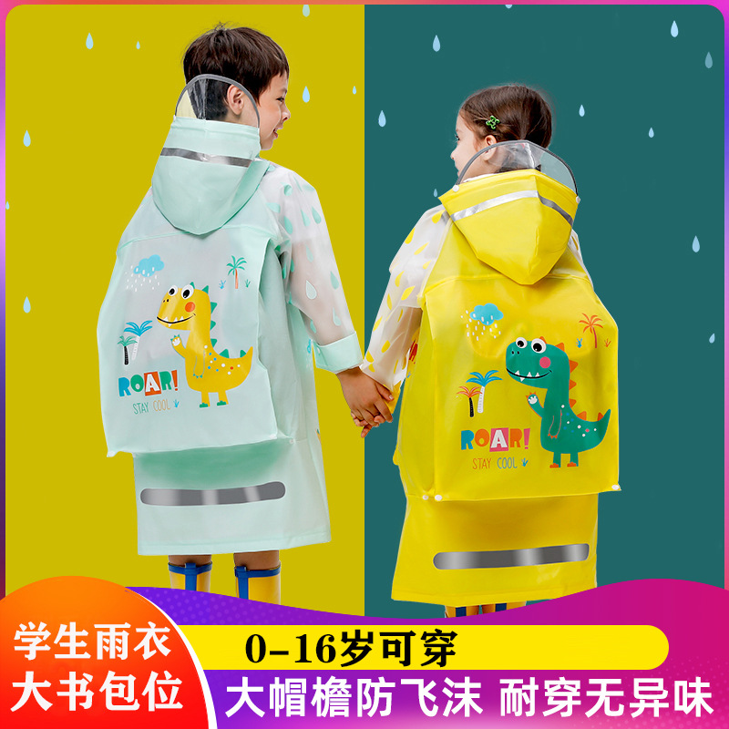 Liquidación para niños impermeables niñas jardín de infantes niños estudiantes de primaria poncho grueso traje de niño impermeable cuerpo completo
