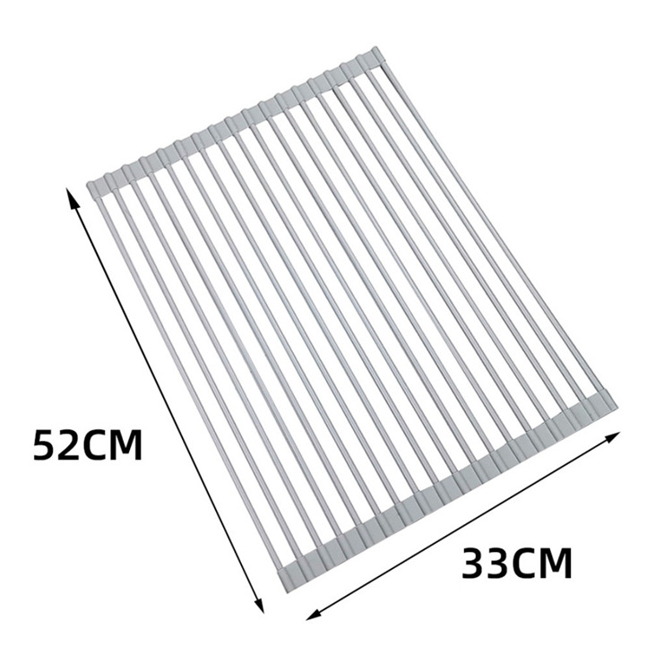 52*33cm 18개의 원형 튜브-밝은 회색