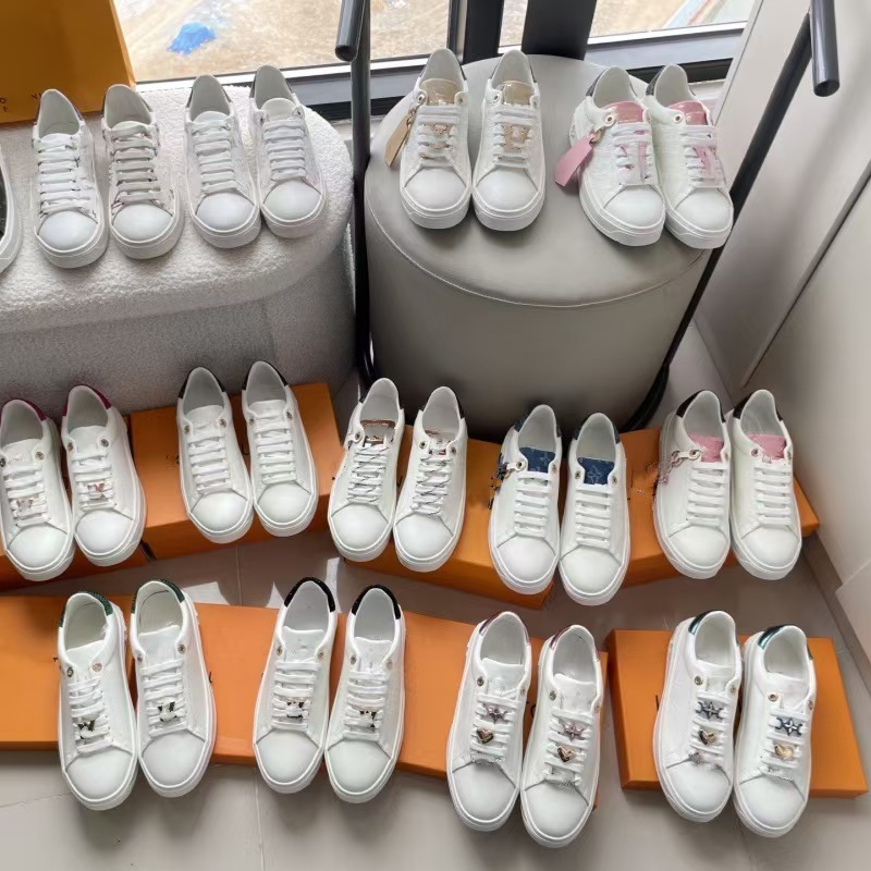 Nuevos zapatos transfronterizos de primavera y otoño con correa de cabeza redonda, zapatos blancos de impresión muffin, zapatos deportivos casuales, comercio exterior