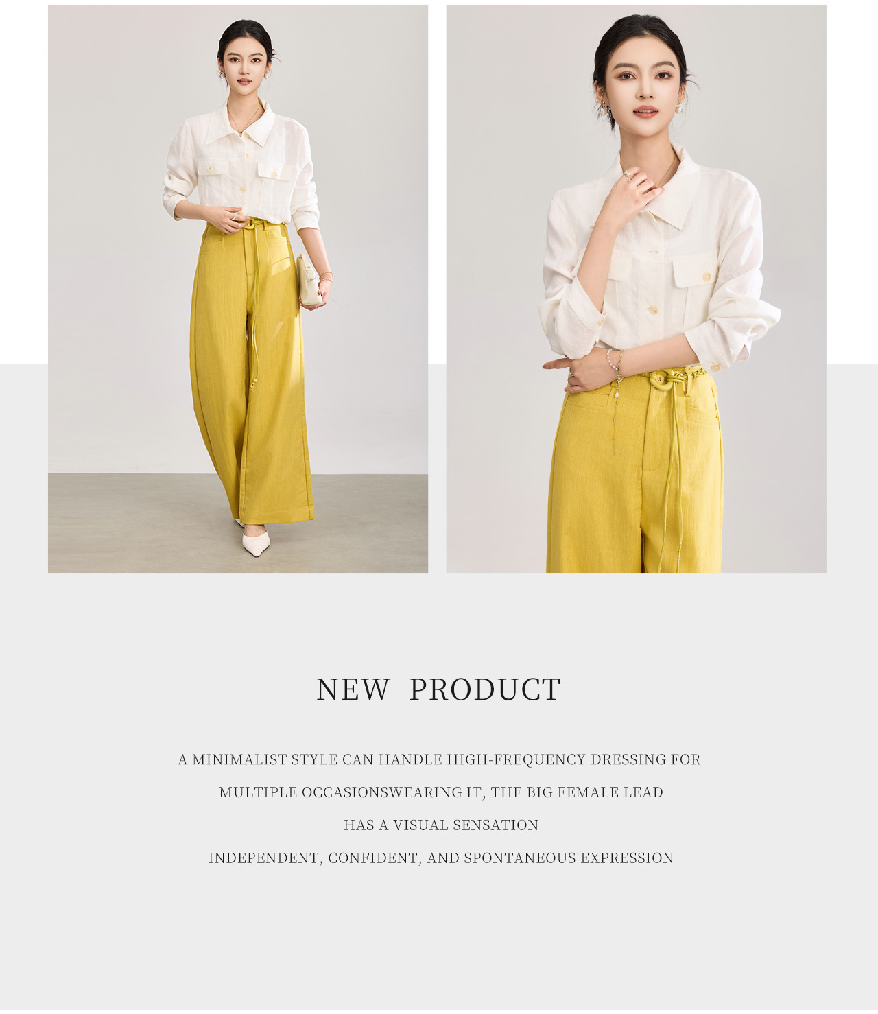 Áo sơ mi nữ linen phong cách Old Money hai túi xếp ly kiểu công nhân — màu cam chi tiết 4