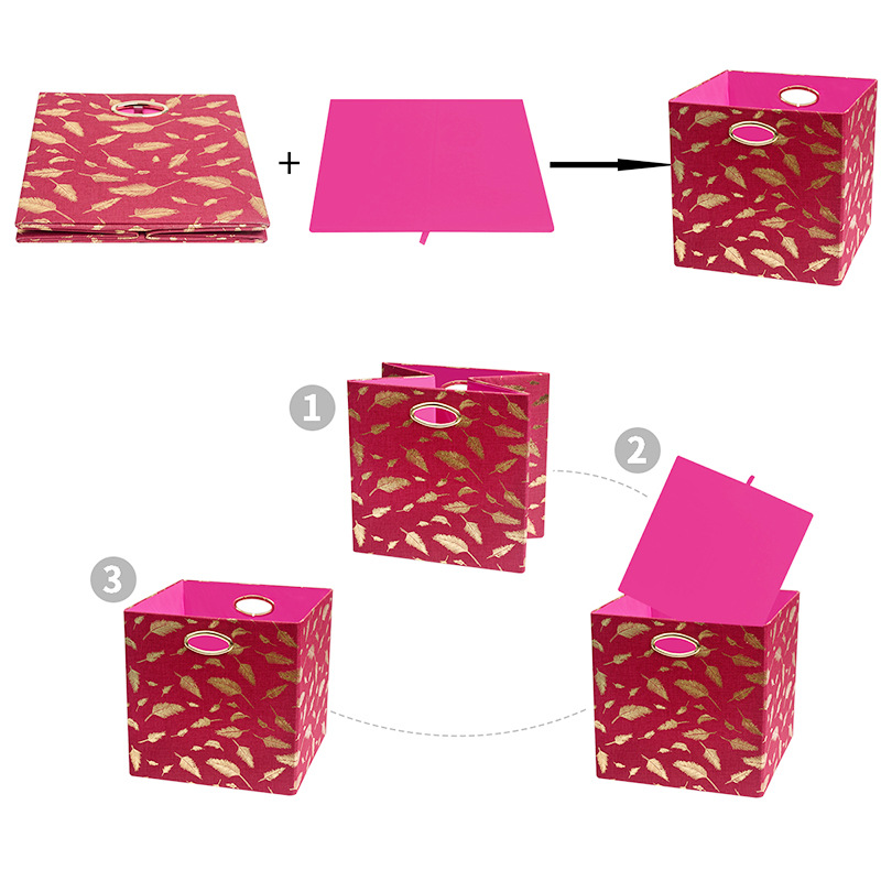 家用布艺可折叠有盖衣物收纳箱子无纺布大号整理箱加厚储物收纳盒