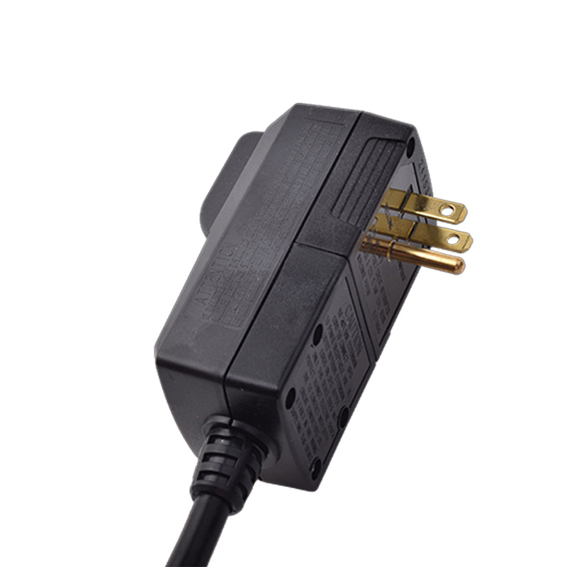 美标电源线 美标一体漏电保护器  美标三插电源线带漏电保护器