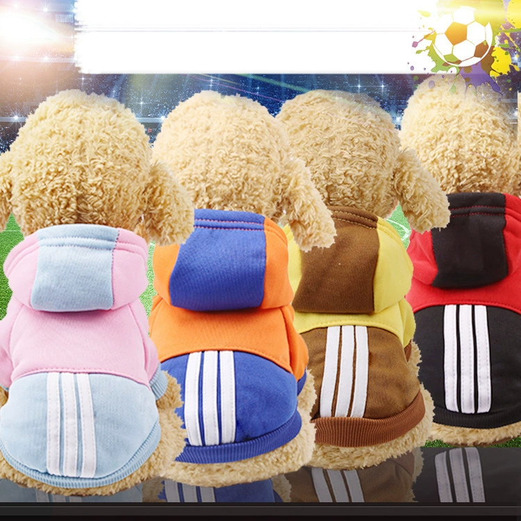 Большая распродажа, зимняя одежда для собак, толстовка контрастного цвета для собак, маленький плюшевый кот, бишон, Frize, товары для домашних животных, одежда для кошек