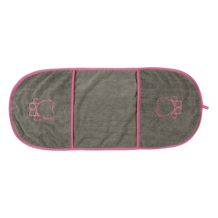 Fábrica transfronteriza especializada en exquisitas toallas absorbentes para mascotas bordadas, toallitas de bolsillo para baño de perros suaves y amigables con la piel.