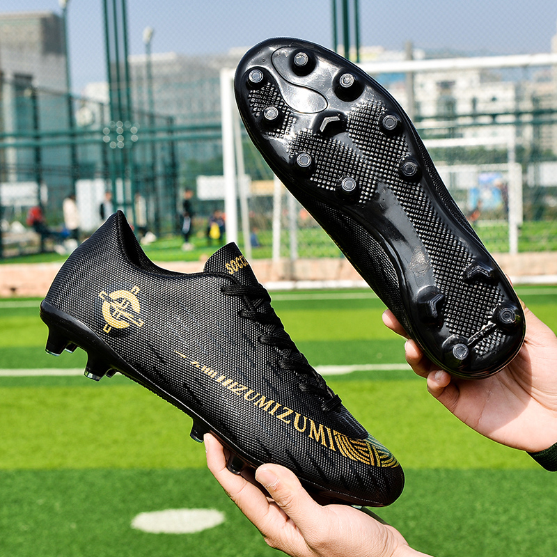 Zapatos de fútbol para hombres y mujeres clavos de entrenamiento para adultos césped artificial ag clavos zapatos de fútbol para niños