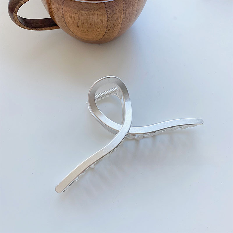 Cold style temperament hair large metal grip clip color plating sweet fairy hair grip Korean style ins female hair accessories_voghion.com