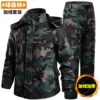 Water repellent camouflage jacket, increased thickness