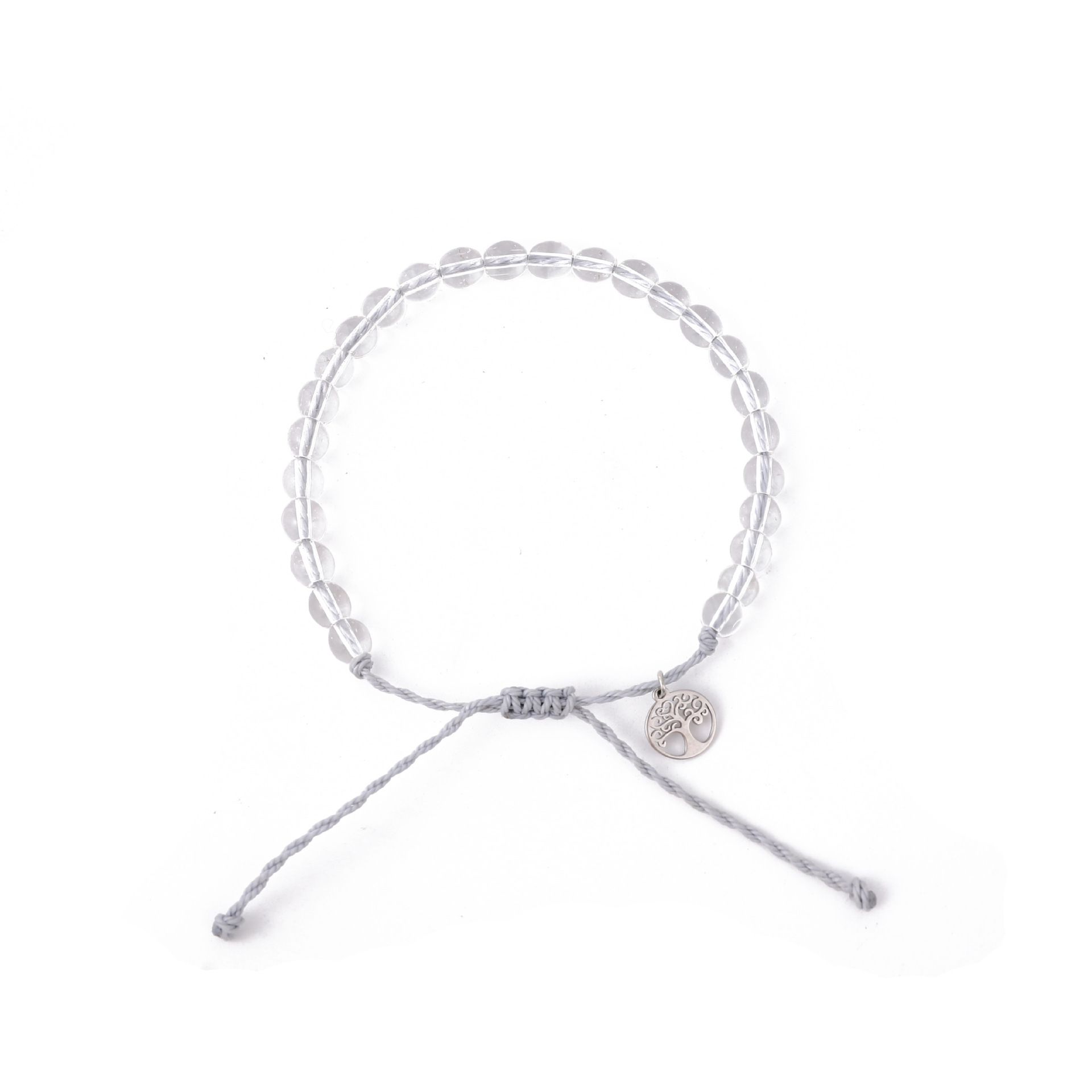 Transparent waterproof beaded bracelet handmade