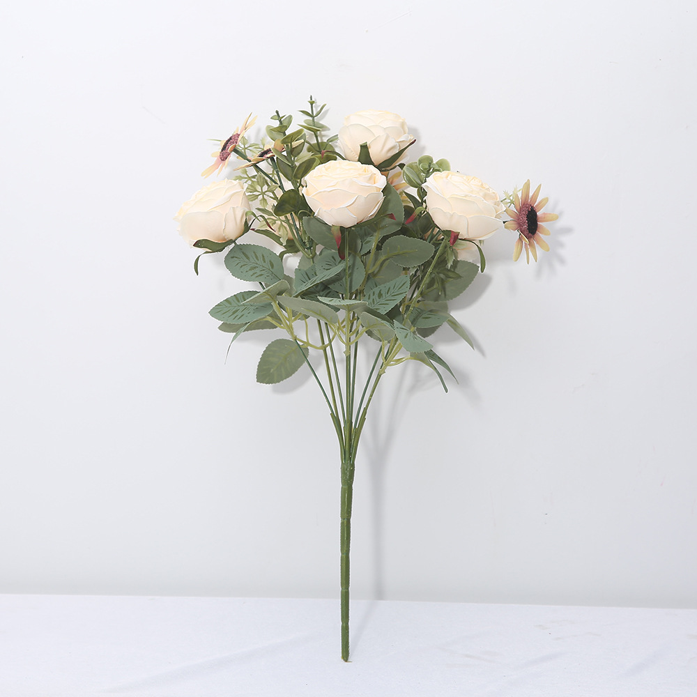 Ramos de flores de simulación europea minorista mayorista Ramos de flores de boda Ramos de props de fotografía Decoración de la sala de estar