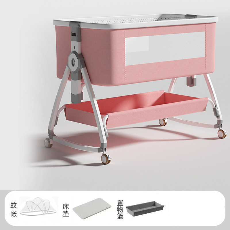 Cuna multifuncional mesa de pañales plegable móvil cama grande empalmada cama grande cama bb portátil al por mayor transfronteriza cuna