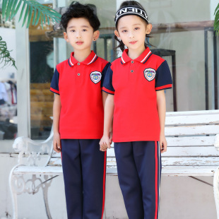 Lanyang Beibei primary school uniform summer clothes student kindergarten school uniform summer sportswear suit student clothes