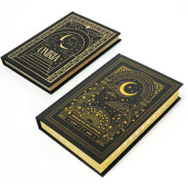 喷彩边精装英文书本印刷 圆背硬壳书籍定做 高质量黑白精装书定制