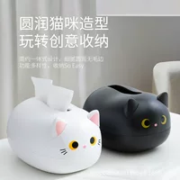 Игрушечная коробка для салфеток в виде Cartoon Cat, креативная многофункциональная декоративная вещь для дома и кафе, 25,5×13×9 см