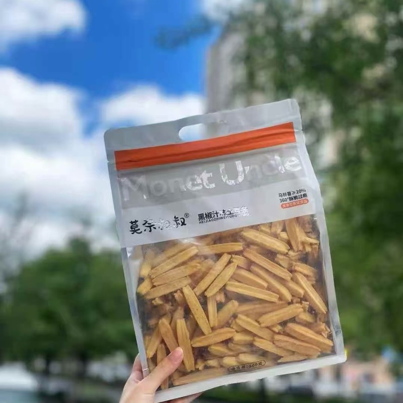 莫奈叔叔土豆条猫耳朵虾片苦荞片五黑番茄蜂蜜黑椒即食空心马铃薯|undefined