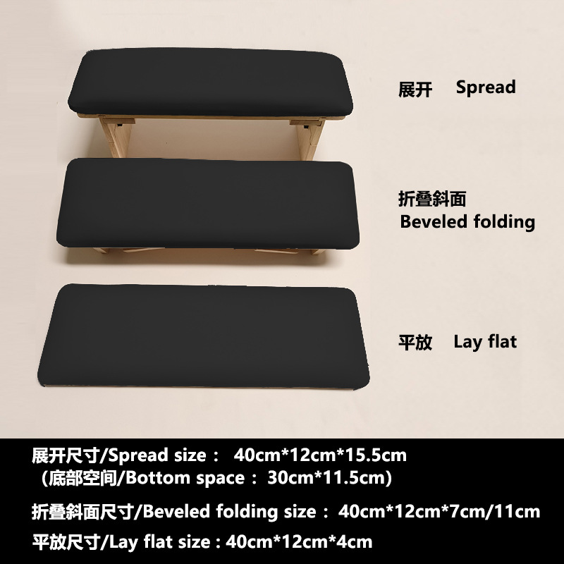 Nuevo ruso uñas belleza bisel plegable mano almohada alta y baja pendiente combinación alivio estilo japonés Pequeño Libro Rojo tienda de uñas herramientas