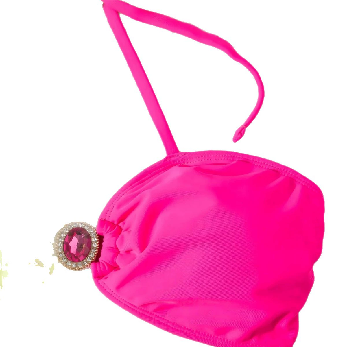 Bra top, split colored swimwear, European style, Amazon