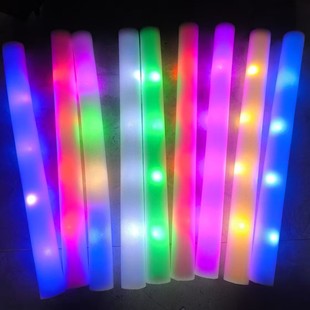 Colorful Sponge Glow Stick Batch Event Party Luminous Stick Concert Glow Sponge Stick Foam Glitter Stick