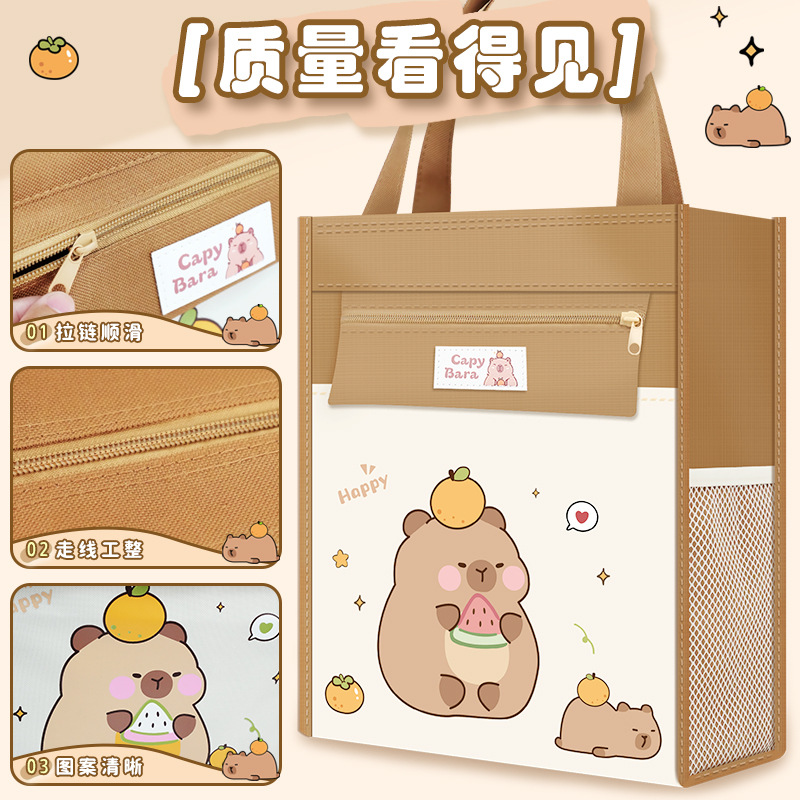 2024 nueva bolsa de matrícula, bolsa de matrícula de gran capacidad, bolsa de libros para niños, bolsa de arte para estudiantes de primaria, niña