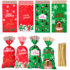 新しいクロスボーダークリスマスギフト巾着袋リボン巾着袋キャンディーギフトバッグ平安フルーツ包装袋