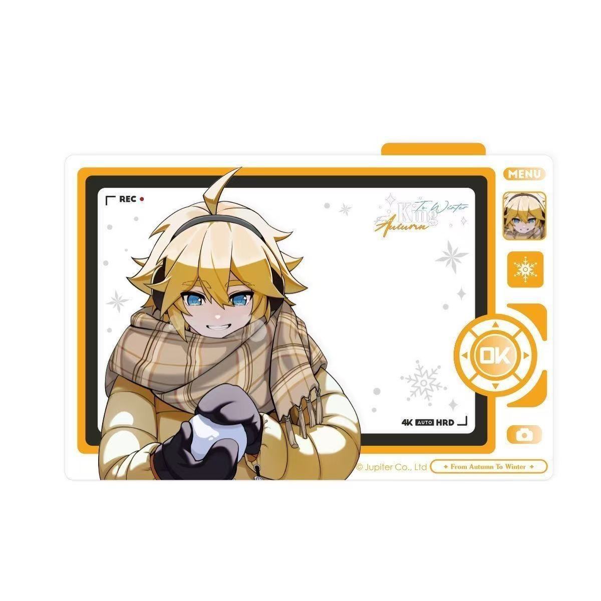 Kz-611 gold transparent card / [winter promise] 6*9cm
