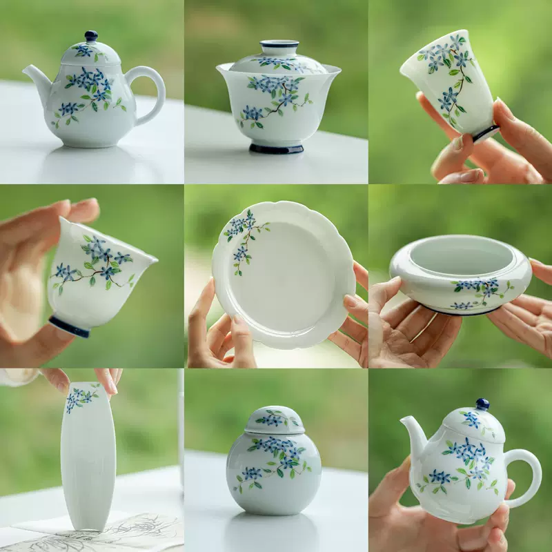 Ceramic tea set, японская чайная чашка для дома, ручная работа, ручная роспись