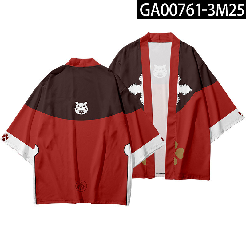 2024 verano anime cosplay dios original Genshin capa Riyue Keli cardigan kimono capa image 20