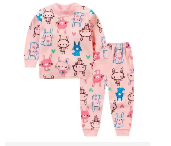 2023 nueva ropa para niños traje de ropa interior para niños coreanos ropa de otoño para niños pequeños y medianos pantalones largos pijamas para bebés ropa para el hogar