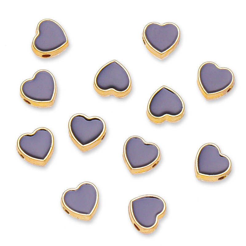 150g Weight Beads Jewelry Making Type Diameter 8mm Jewelry Making Size DIY Jewelry Accessories Classification 50 PCS/Package Quantity Alloy Material Heart Shape Pattern Plating Design Elegant, Streetwear Style 50 PCS/Package Diameter 8mm Alloy Heart Shape DIY Jewelry Accessories Beads 13